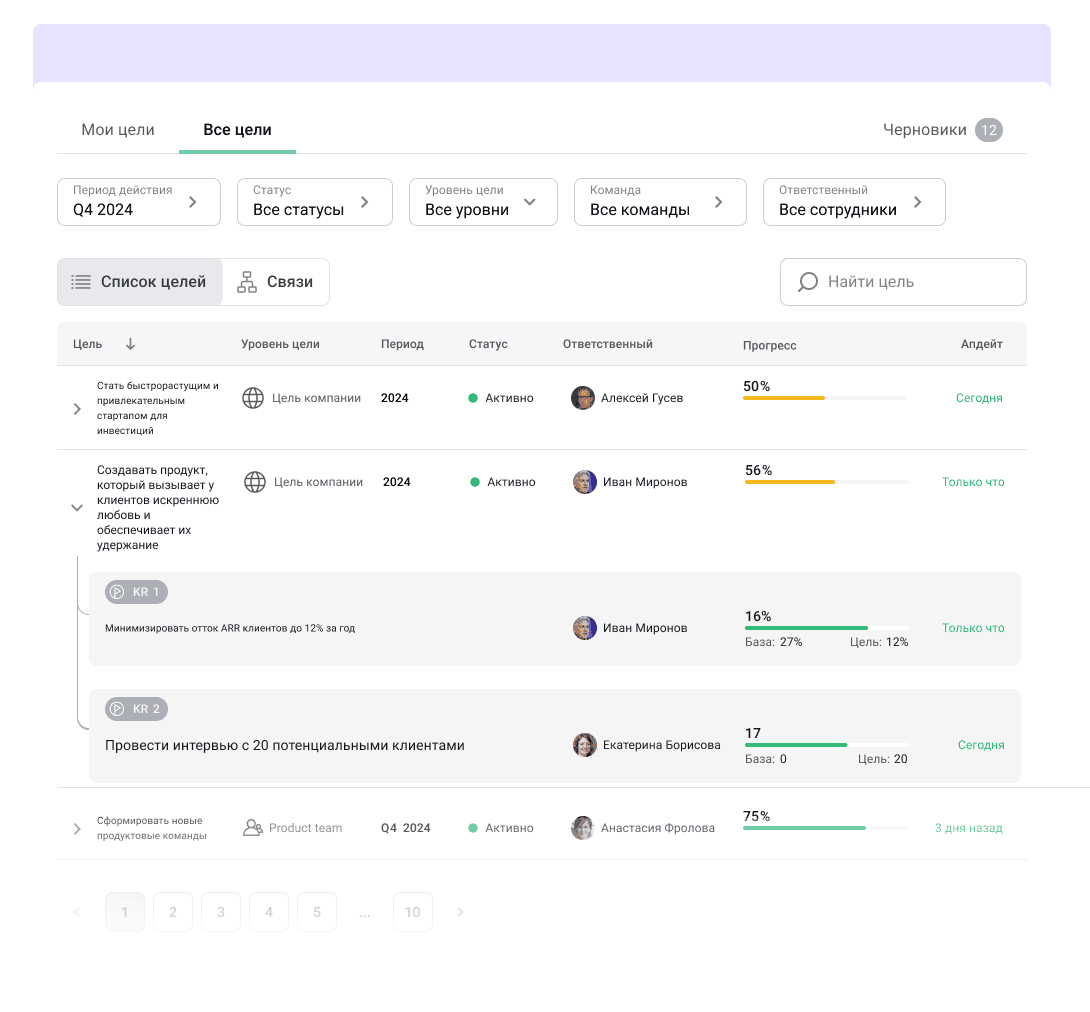 Постановка целей в Jinn